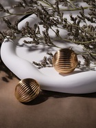 Серьги металл «Шар» тренд, цвет золото - Фото 6