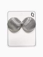 Серьги металл «Шар» тренд, цвет серебро - Фото 5