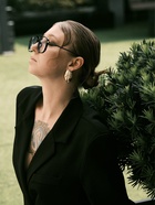 Серьги металл «Тюльпан» цветок, цвет золото - Фото 6