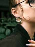 Серьги металл «Кольца» тренд, цвет золото 10876284 - фото 16591476