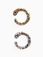 Серьги каффы «Леопард» набор 2 шт. цветные - Фото 2