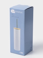 Ёршик для унитаза SAVANNA BAMBOO, 9.5×38 см, белый - Фото 6