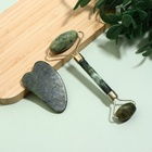 УЦЕНКА Массажный набор «Гуаша», цвет изумрудный - Фото 2