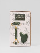 УЦЕНКА Массажный набор «Гуаша», цвет изумрудный - Фото 6