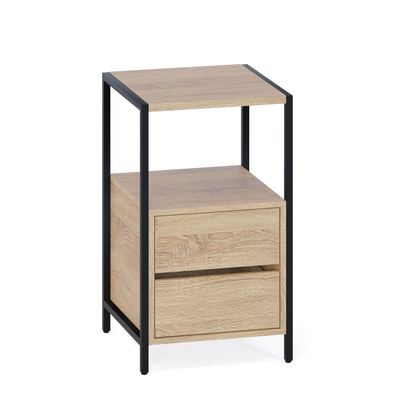 Тумба напольная «КТ 400», 2 ящика, на ножках, 449×437×755 мм, цвет дуб сонома