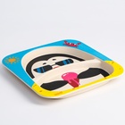 Тарелка детская из бамбука M&B «Пингвин», 2 секции - Фото 3