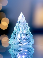 Световая фигура «Ёлочка», 6.5×5 см, 1 LED, от батареек AG41×3, свечение RGB - фото 5038649