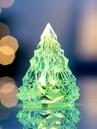 Световая фигура «Ёлочка», 6.5×5 см, 1 LED, от батареек AG41×3, свечение RGB - фото 5038650
