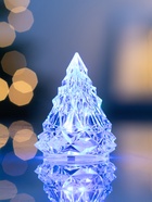 Световая фигура «Ёлочка», 6.5×5 см, 1 LED, от батареек AG41×3, свечение RGB - фото 5038651