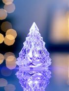 Световая фигура «Ёлочка», 6.5×5 см, 1 LED, от батареек AG41×3, свечение RGB - фото 5038652