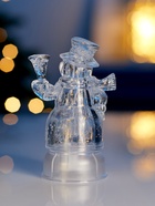 Световая фигура «Снеговик», 13 см, 1 LED, от батареек LR44×3, свечение тёплое белое - Фото 4