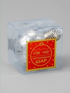 Ёлочный шар «Серебристый», 8 см, 1 LED, от батареек LR44×3, свечение тёплое белое - фото 6644260