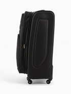 Чемодан на колёсах Royalbag большой 104 л (L), на молнии, с увеличением, кодовый замок, 4 колеса, чёрный - Фото 4