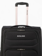 Чемодан на колёсах Royalbag большой 104 л (L), на молнии, с увеличением, кодовый замок, 4 колеса, чёрный 10872095 - фото 16595693