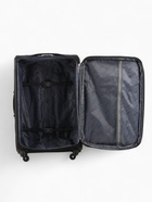 Чемодан на колёсах Royalbag большой 104 л (L), на молнии, с увеличением, кодовый замок, 4 колеса, чёрный - Фото 8