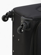 Чемодан на колёсах Royalbag большой 104 л (L), на молнии, с увеличением, кодовый замок, 4 колеса, чёрный - Фото 9