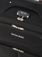 Чемодан на колёсах Royalbag большой 104 л (L), на молнии, с увеличением, кодовый замок, 4 колеса, чёрный - Фото 10