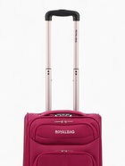 Чемодан на колёсах Royalbag маленький 46 л (S), на молнии, с увеличением, кодовый замок, 4 колеса, розовый 10872099 - фото 16595730