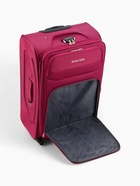 Чемодан на колёсах Royalbag большой 104 л (L), на молнии, с увеличением, кодовый замок, 4 колеса, розовый - Фото 12