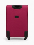 Чемодан на колёсах Royalbag большой 104 л (L), на молнии, с увеличением, кодовый замок, 4 колеса, розовый - Фото 6