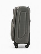 Чемодан на колёсах Royalbag маленький 46 л (S), на молнии, с увеличением, кодовый замок, 4 колеса, серый - Фото 3