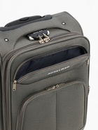 Чемодан на колёсах Royalbag маленький 46 л (S), на молнии, с увеличением, кодовый замок, 4 колеса, серый 10872103 - фото 16595759
