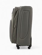 Чемодан на колёсах Royalbag большой 104 л (L), на молнии, с увеличением, кодовый замок, 4 колеса, серый - Фото 4