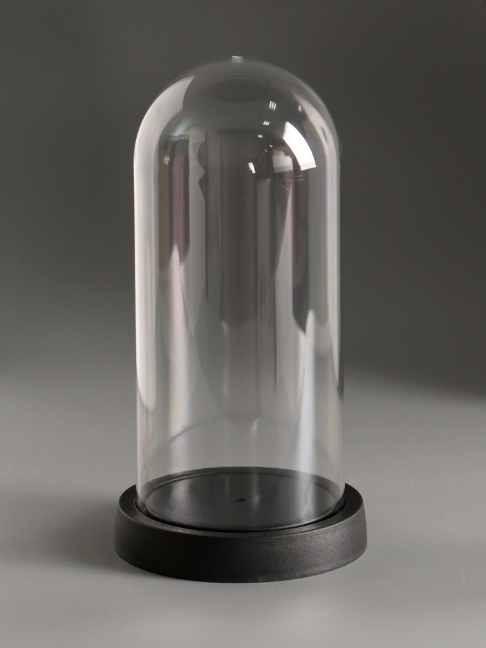 Купол-клош на подставке пластик, 10.8×10.8×21.5 см - Фото 1