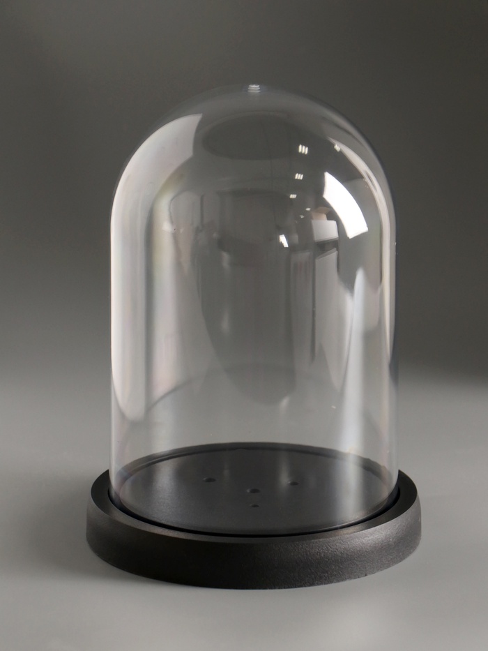 Купол-клош на подставке пластик, 14×14×19 см - Фото 1