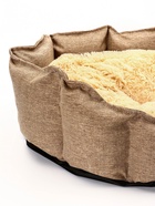 Лежанка для кошек и собак, рогожка, искусственный  мех, 65 х 50 х 20 см 10898594 - фото 16701574