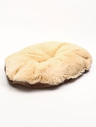 Лежанка для кошек и собак, 65×50×20 см, рогожка, искусственный мех, коричневая - Фото 6