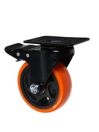 УЦЕНКА Колесо мебельное CAPPIO, d=100 мм, поворотное, со стопором, покрытие PVC - Фото 6