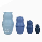 УЦЕНКА Развивающая игрушка M&B «Мишка-матрешка», пищевой силикон, от 3 мес. - Фото 3