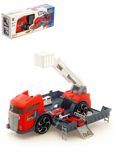 УЦЕНКА (нет одной машинки) Парковка «Пожарная служба» с машинками