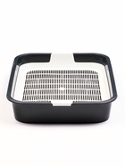 Туалет «Белла мини» для кошек, с сеткой, 35×26×6 см, Серый - Фото 3