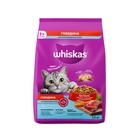 Сухой корм Whiskas для стерилизованных кошек, говядина, 1,3 кг 10900077 - фото 16601908