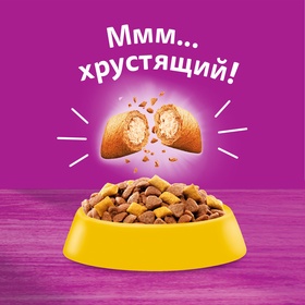 Сухой корм Whiskas для стерилизованных кошек, курица, 1,3 кг