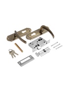 Замок врезной LOCKLAND RD001, с ручкой, 3 ключа, цвет бронза - Фото 3