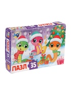 УЦЕНКА Пазл «Новый год у змеек», 35 деталей 10901598