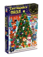УЦЕНКА Пазл светящийся «Ждут зверята Новый год», 88 деталей 10901601