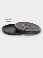 УЦЕНКА Набор посуды Доляна «Гранит», 23 предмета: 5 тарелок 26 см, 6 тарелок 20 см, 6 салатников 14.5 см, 6 кружек, керамика, чёрный - Фото 3