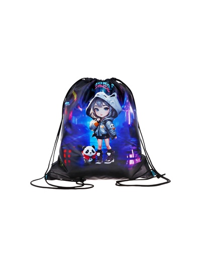 Мешок для обуви deVENTE на шнурке, с сеткой, принтом, размер 47×1×40 см