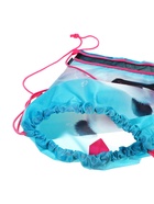 Мешок для обуви deVENTE на шнурке, с сеткой, принтом, размер 47×1×40 см, голубой - Фото 4