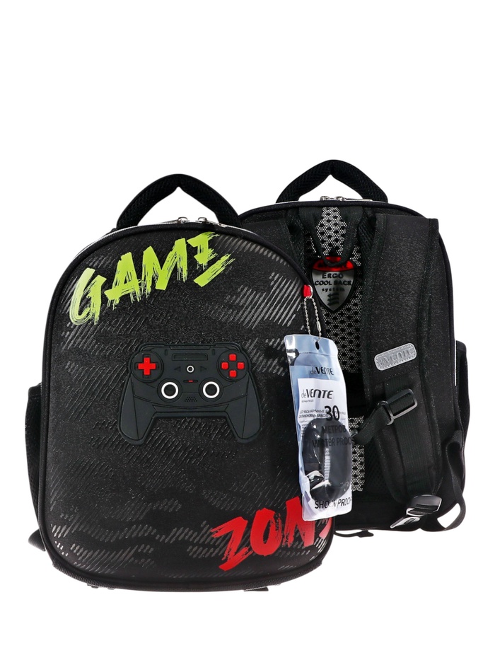 Рюкзак каркасный 35х27х13 см, deVENTE Junior 14L Gamer, + брелок, для мальчика - Фото 1