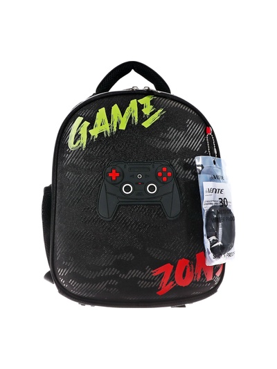 Рюкзак каркасный 35×27×13 см, deVENTE Junior 14L Gamer, + брелок, для мальчика