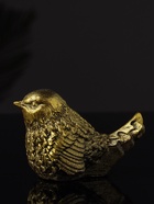 Фигурка гипс «Птичка», 9×6×5 см, золото - фото 809034333