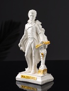 Фигурка гипс «Моцарт», 15×7 см, белый с позолотой 10896084 - фото 13773946