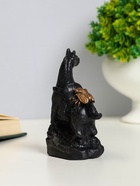 Фигурка гипс «Конь с мухой», 8×6×3 см, чёрный - фото 119109207