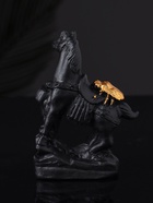 Фигурка гипс «Конь с мухой», 8×6×3 см, чёрный - фото 119109208