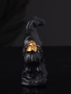 Фигурка гипс «Конь с мухой», 8×6×3 см, чёрный - фото 119109209